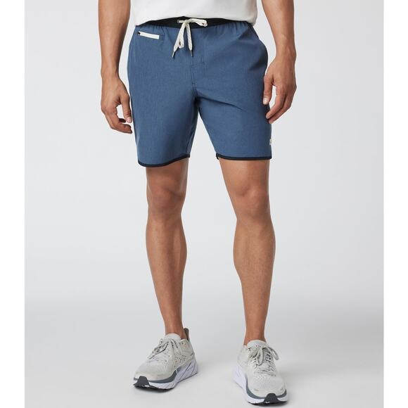Vuori Other - Vuori Mens Banks Short Unlined 7" in Azure Linen Texture